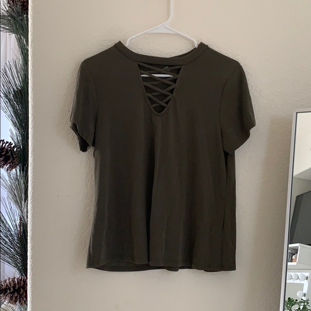 Olive green blouse